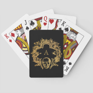 Gothic Glam   Playing Cards   Monogram