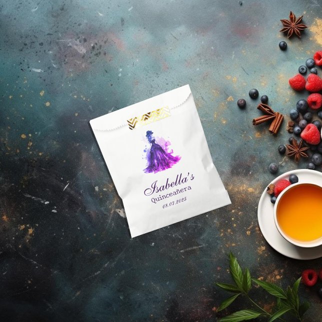 Gothic Glam Quince  Favour Bag (Our Gothic Glam Quinceañera Favor bag offers the perfect blend of elegance and modern flair.)