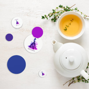 Gothic Glam Quince purple dress Confetti