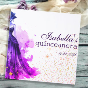 Gothic Glam Quince  purple Guest Book