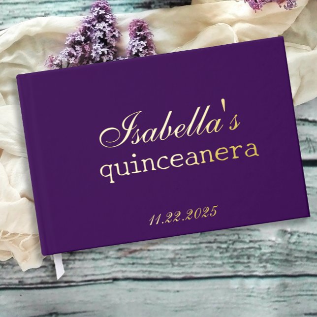 Gothic Glam Quince  purple Guest Book (Creator Uploaded)