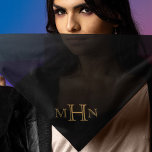 Gothic Glam | Scarf | Gold Monogram | Black<br><div class="desc">The finishing touch to your Lady of the Castle costume/cosplay. Your monogram on this dramatic scarf.</div>