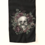 Gothic Glam | Scarf | Halloween Skull with Roses<br><div class="desc">Halloween scarf with Skulls and roses. Morbidly stylish for Halloween or any fall day.

The finishing touch for your Halloween cosplay as a vampire,  steam punk inventor. Creepy and sophisticated.</div>