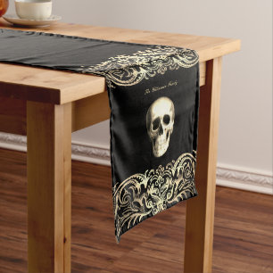 Gothic Glam Skull Personalised Medium Table Runner