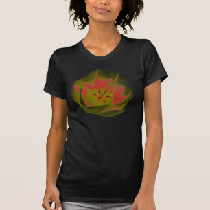 Gothic Gloomy Red Tulip Ladies T Shirt