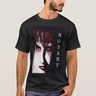 Gothic God Post Punk Goth Music Man Portrait Art T-Shirt
