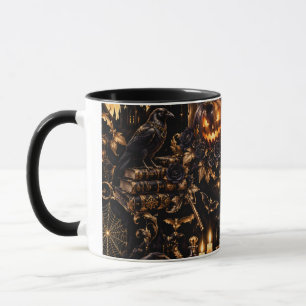 Gothic Gold Halloween Combo Mug