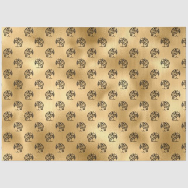Gothic Gold Series Design 10 Tissue Paper (Front)