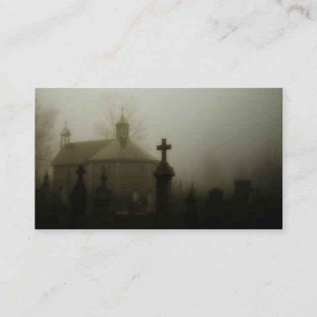 Gothic Graveyard Business Card (Front)