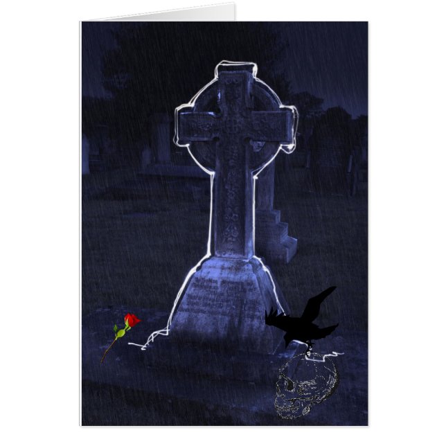 Gothic Graveyard Card (Front)
