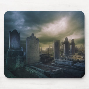 Gothic Graveyard Mouse Pad