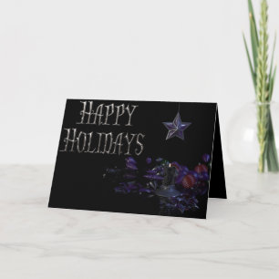 Gothic Greeting Cards- Happy Holidays Holiday Card