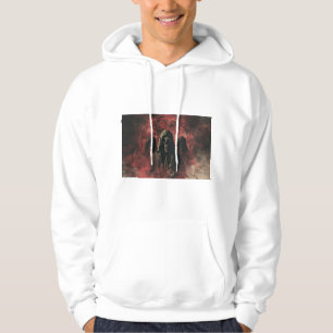 Gothic Grim Reaper Trio Occult Blood Red Biker T-S Hoodie