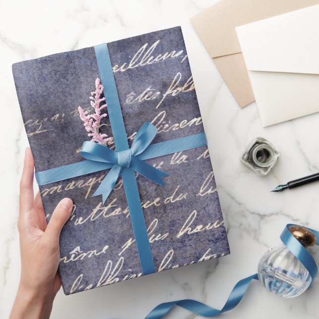 Gothic Grunge Indigo  Wrapping Paper (Gifting)