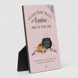Gothic Guess How Many Candies Baby Shower Game Plaque