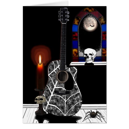 Gothic Guitar Card