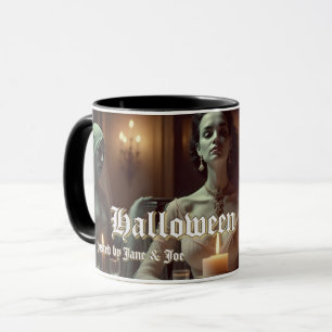 Gothic Halloween Banquet in Candlelight Mug
