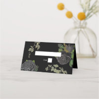 Gothic Halloween Black Roses Wedding