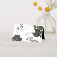 Gothic Halloween Black Roses White Wedding