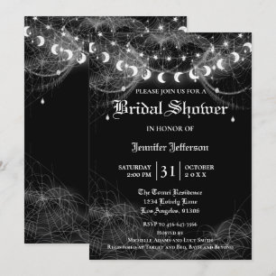 Gothic Halloween Bridal Shower Invitation