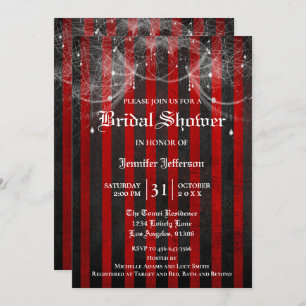 Gothic Halloween Bridal Shower Invitation