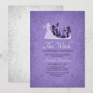 Gothic Halloween Bridal Shower Invitation