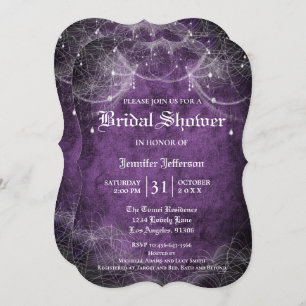 Gothic Halloween Bridal Shower Invitation