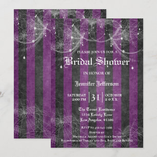 Gothic Halloween Bridal Shower Invitation