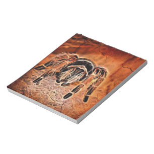 Gothic Halloween creepy crawlies spider Tarantula Notepad