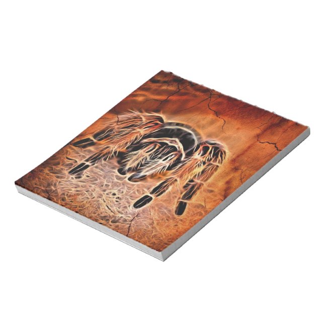 Gothic Halloween creepy crawlies spider Tarantula Notepad (Rotated)