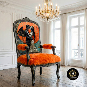 Gothic Halloween Demon Monster Couple Decoupage Tissue Paper