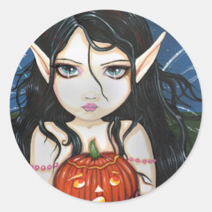 Gothic Halloween Fairy Stickers by Molly Harrison