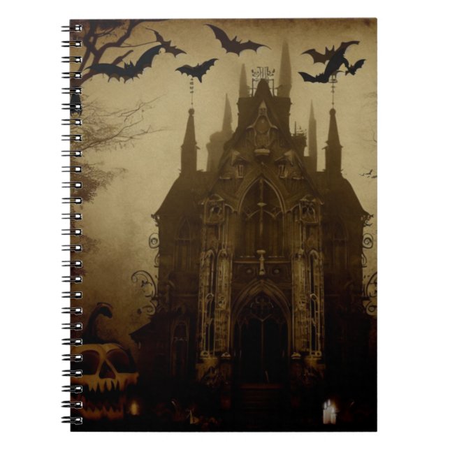Gothic/Halloween/fall/pumpkin  Notebook (Front)