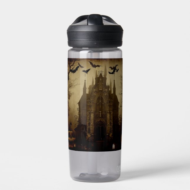 Gothic/Halloween/fall/pumpkin  Water Bottle (Front)