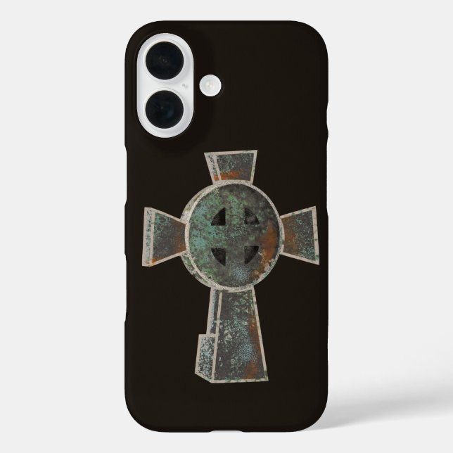 Gothic Halloween Graveyard Headstone Cross Drawing Case-Mate iPhone Case (Back)