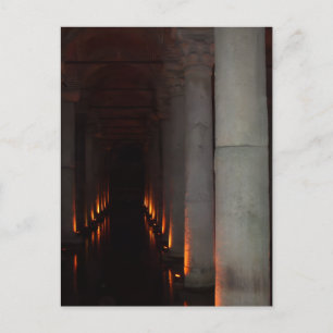 Gothic Halloween Hallway to Hell Postcard