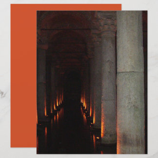 Gothic Halloween Hallway to Hell Scrapbook Paper