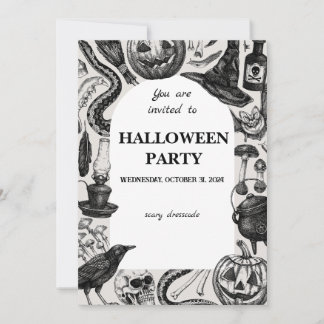 Gothic Halloween Invite