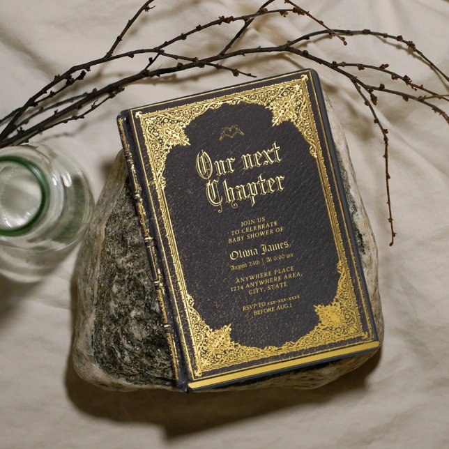 Gothic Halloween library book baby shower (Creator Uploaded)