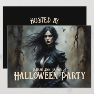 Gothic Halloween Night of Mystery Invitation