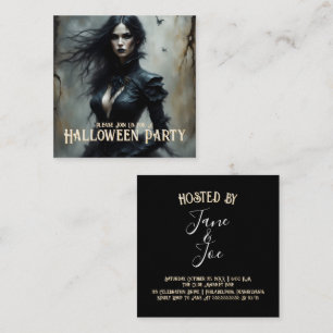 Gothic Halloween Night of Mystery Invitation