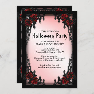 Gothic Halloween Party Invitation