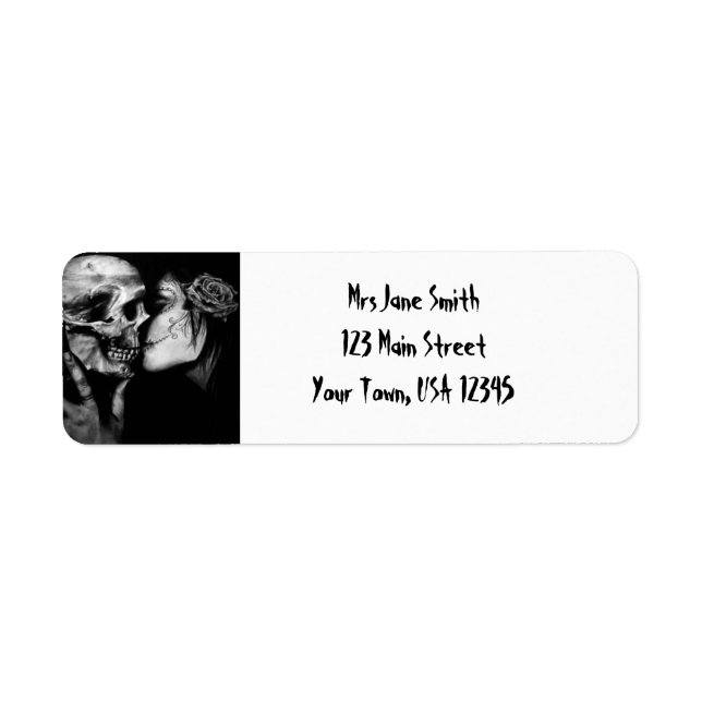 Gothic Halloween Return Address Label (Front)