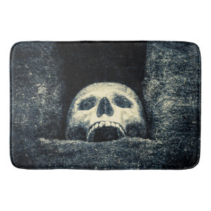 Gothic Halloween Skull Bath Mat