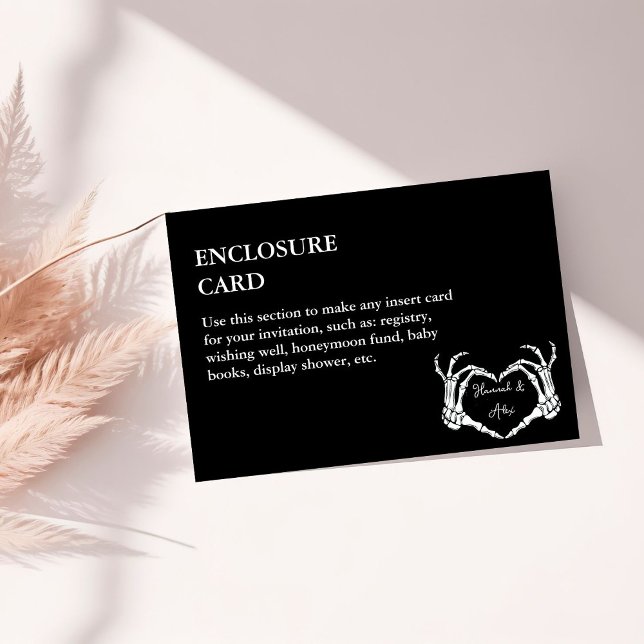 Gothic Halloween Skull Heart Hand Wedding  Invitation (Creator Uploaded)