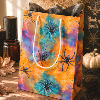 Gothic Halloween Spiders Creepy Spooky Medium Gift Bag