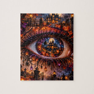 Gothic Halloween Surreal Eye Jigsaw Puzzle