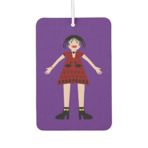 Gothic Halloween Vampire Lady Car Air Freshener