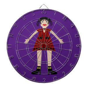 Gothic Halloween Vampire Lady Dartboard