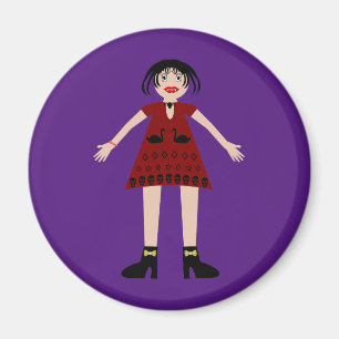 Gothic Halloween Vampire Lady Magnet
